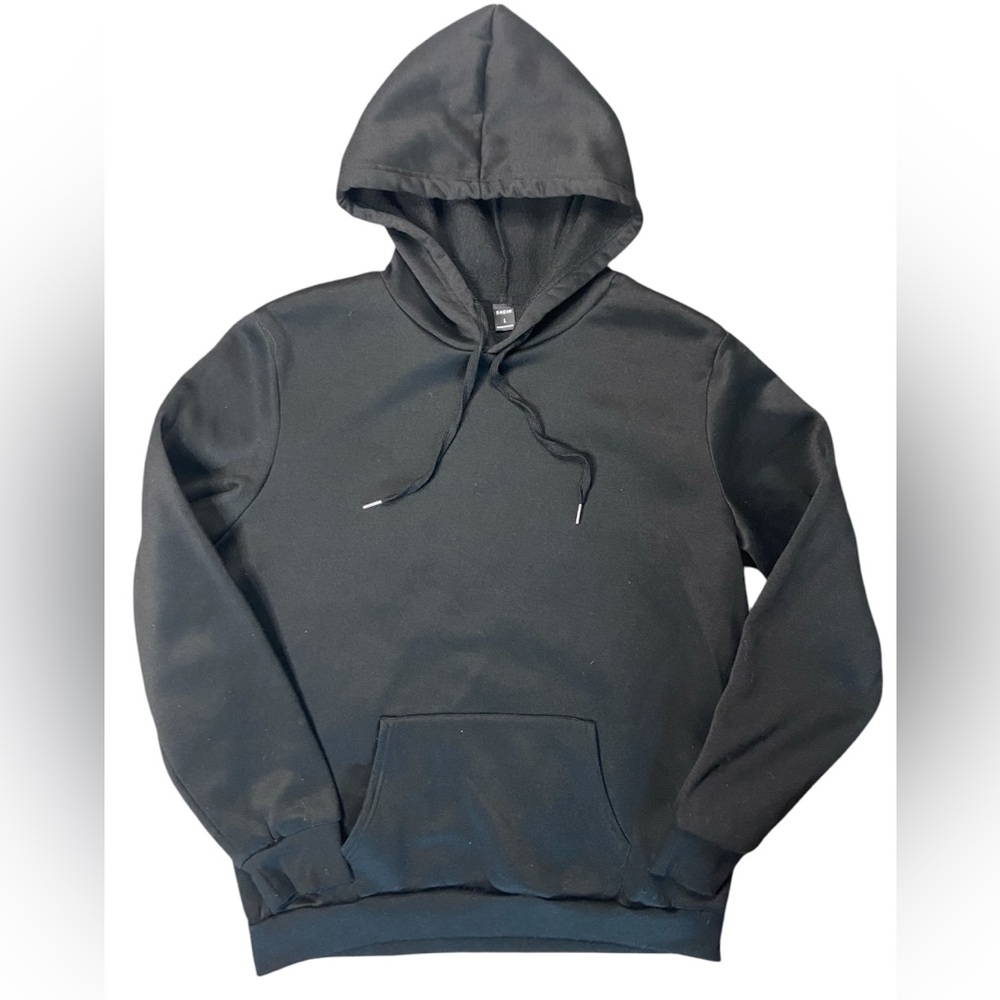 SHEIN Black Hoodie Sweater